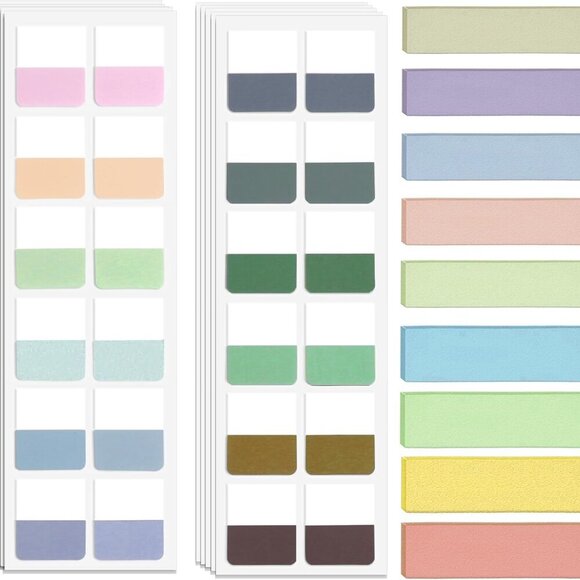 Small Sticky Notes Colourful Book Tabs Small Self Stick Pad for Office 1140 PCS - Picture 1 of 7